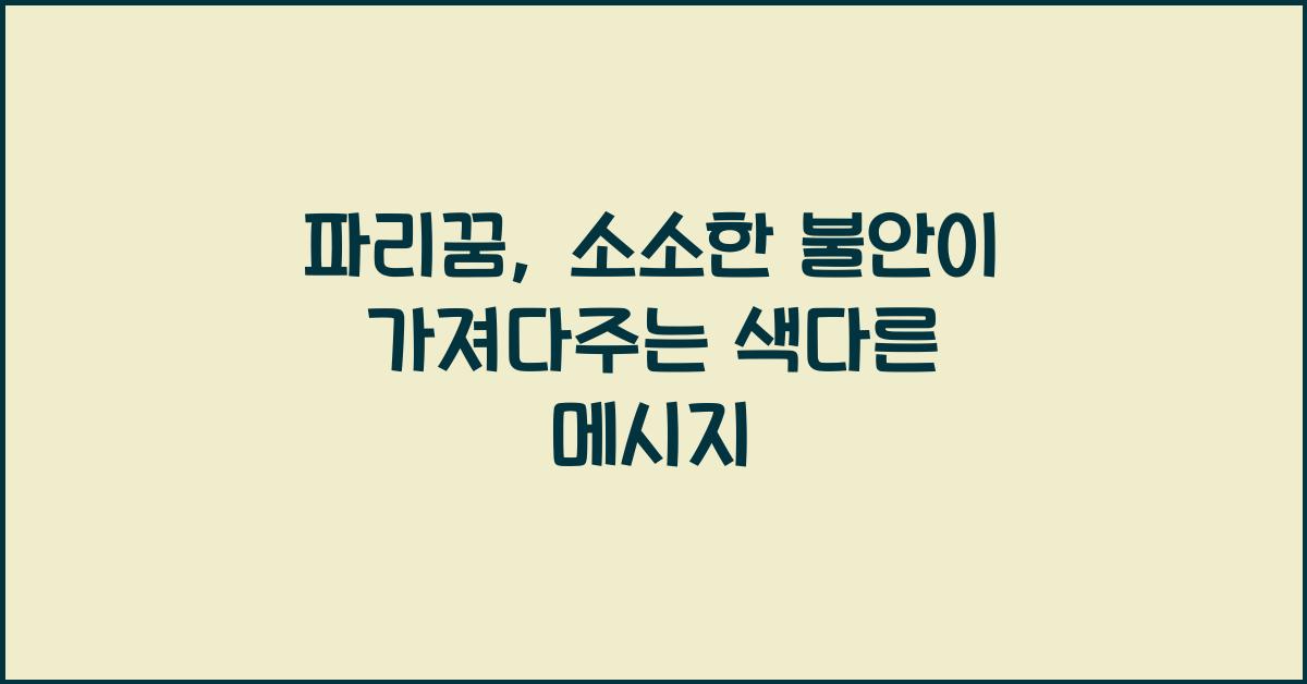 파리꿈