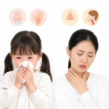 연령별 알레르기 증상 변화 비교4