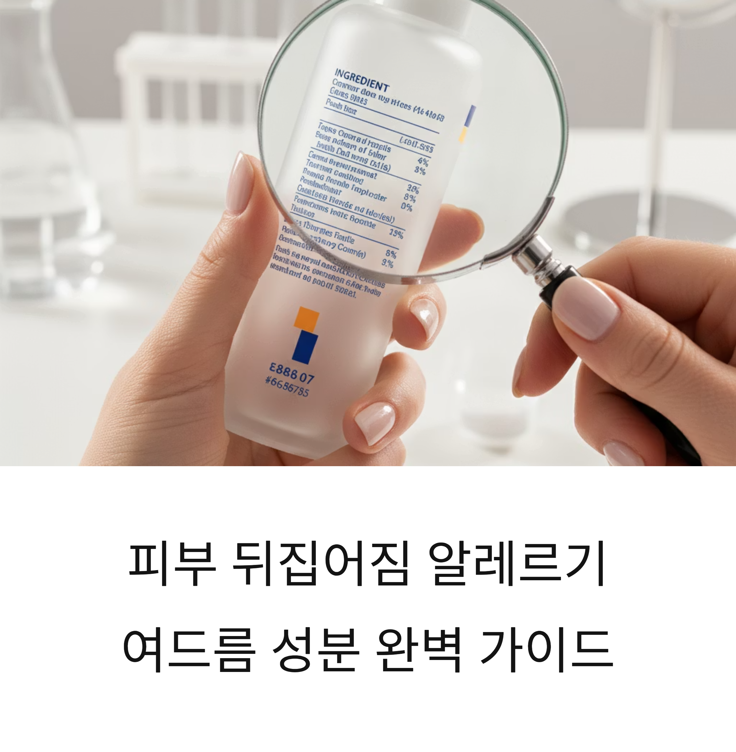 피부 뒤집어짐, 알레르기&middot;여드름 성분 완벽 가이드