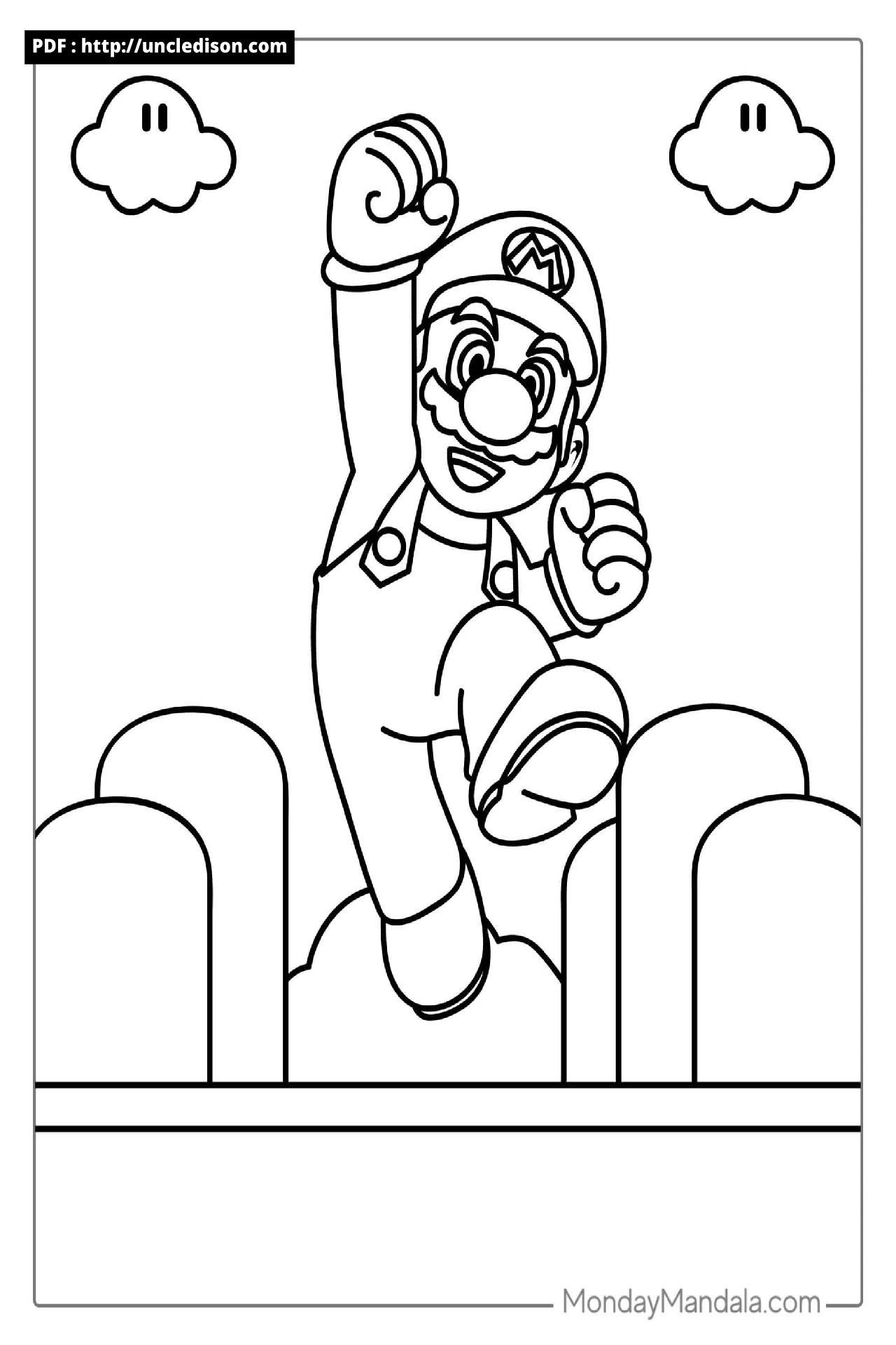 슈퍼마리오 색칠공부 무료도안