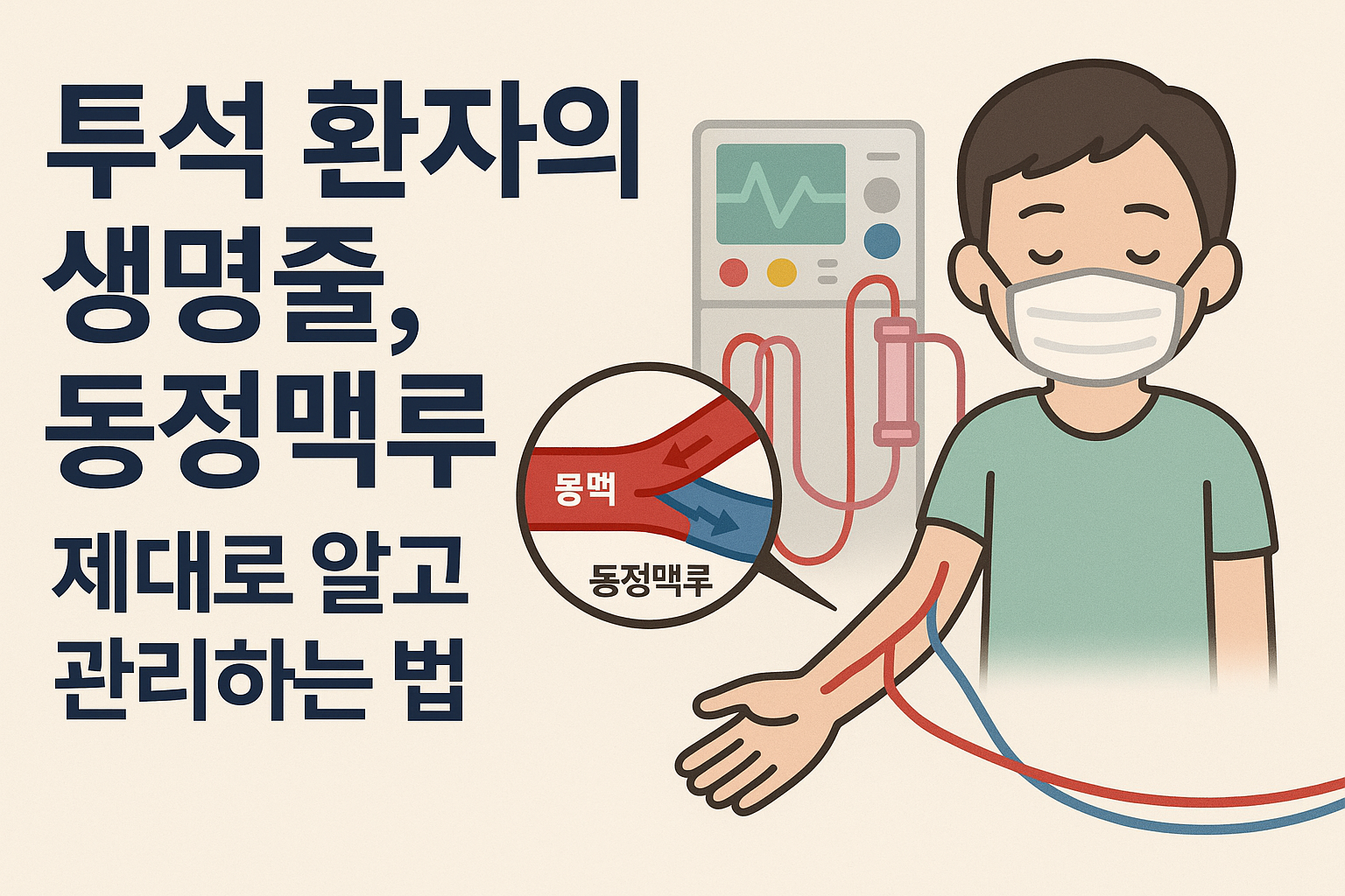 투석 환자의 생명줄, 동정맥루: 제대로 알고 관리하는 법
