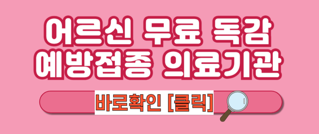 [2024-2025 어르신 독감 예방접종] 독감 예방접종 시기(기간) / 독감 예방접종 65세이상 무료 / 독감 주사 접종 병원 확인