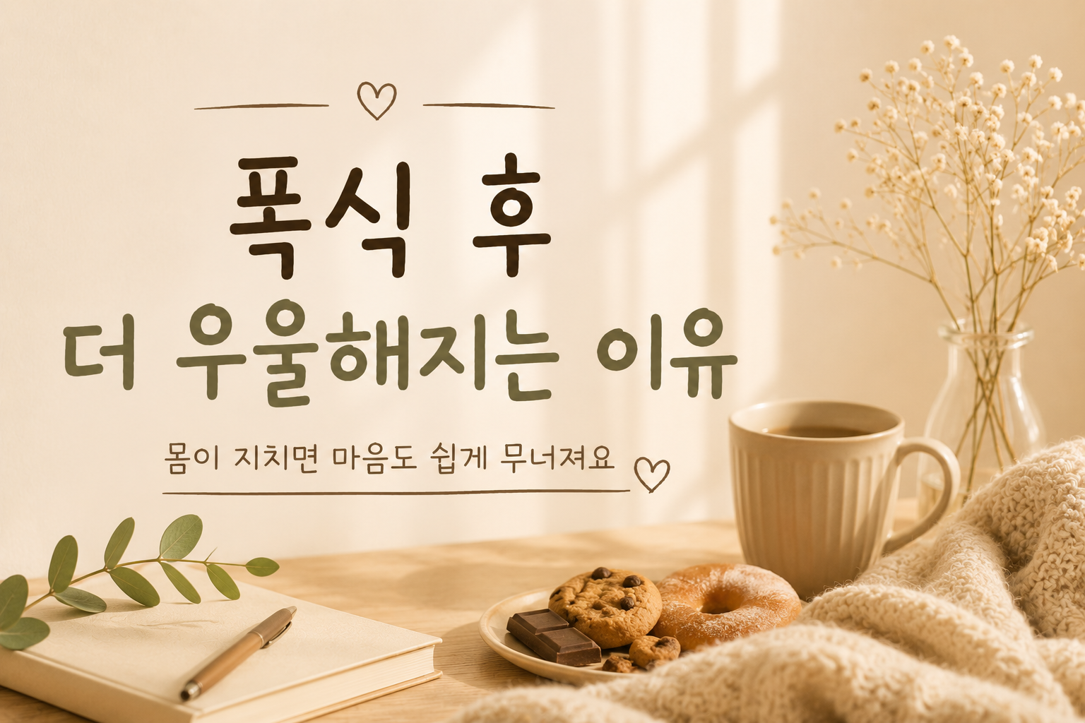폭식 후 더 우울해지는 이유