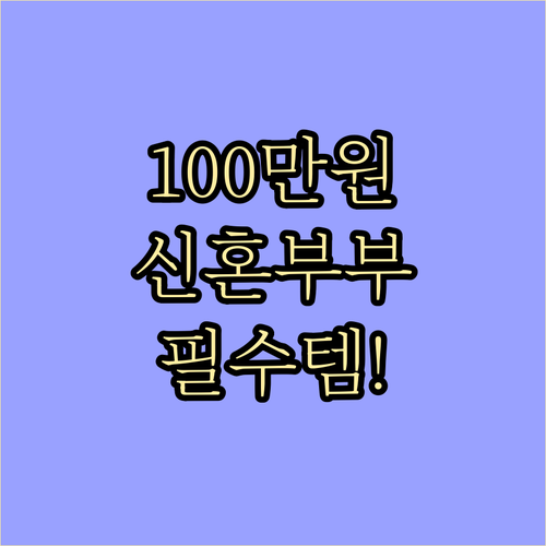 2025 서울시 신혼부부 100만원 ..
