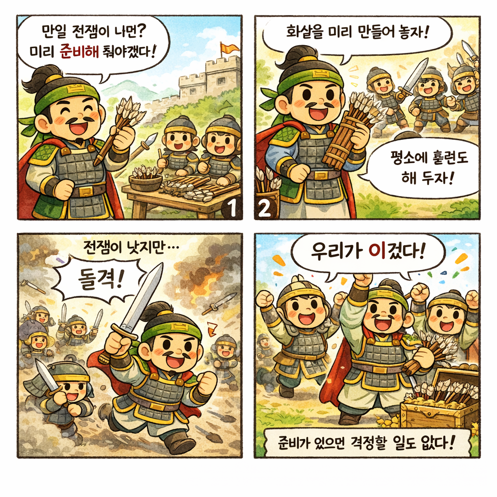 유비무환 사자성어 이미지