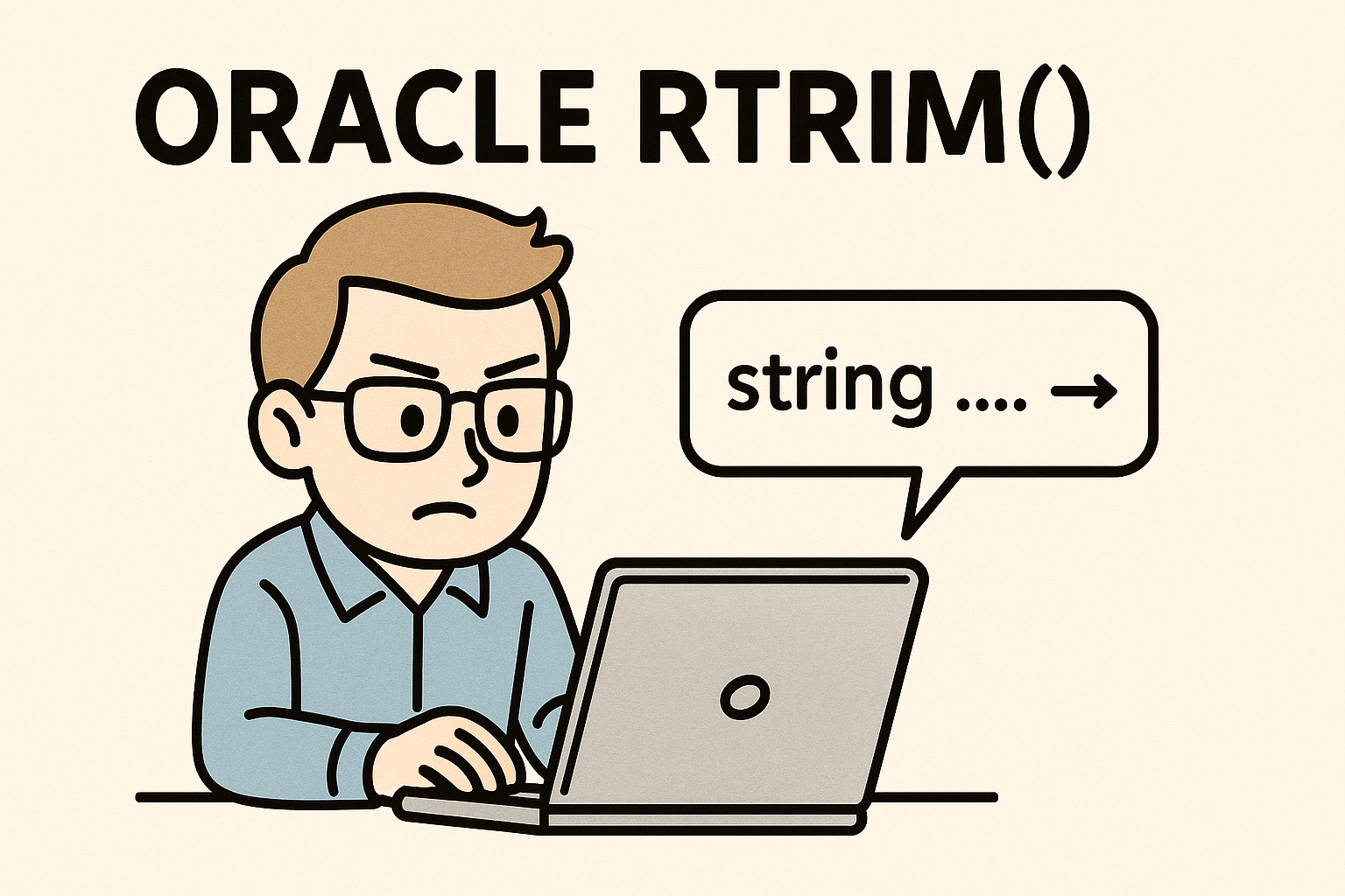 오라클 RTRIM() 사용법: 문자열 오른쪽 공백 제거하는 방법