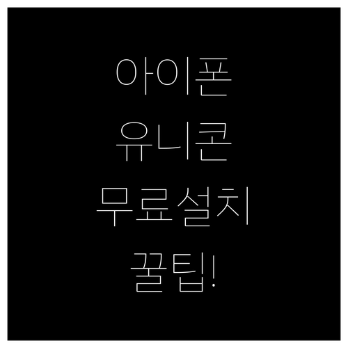 아이폰 유니콘 HTTPS 무료 설치와..