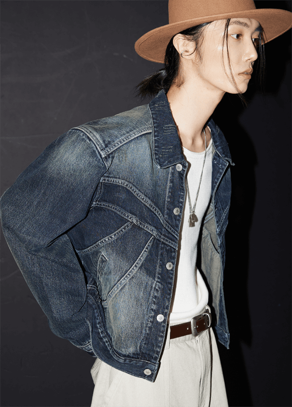 엘무드 데님자켓