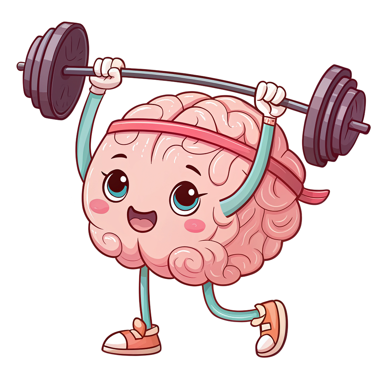 운동-중인-귀여운-뇌-일러스트
