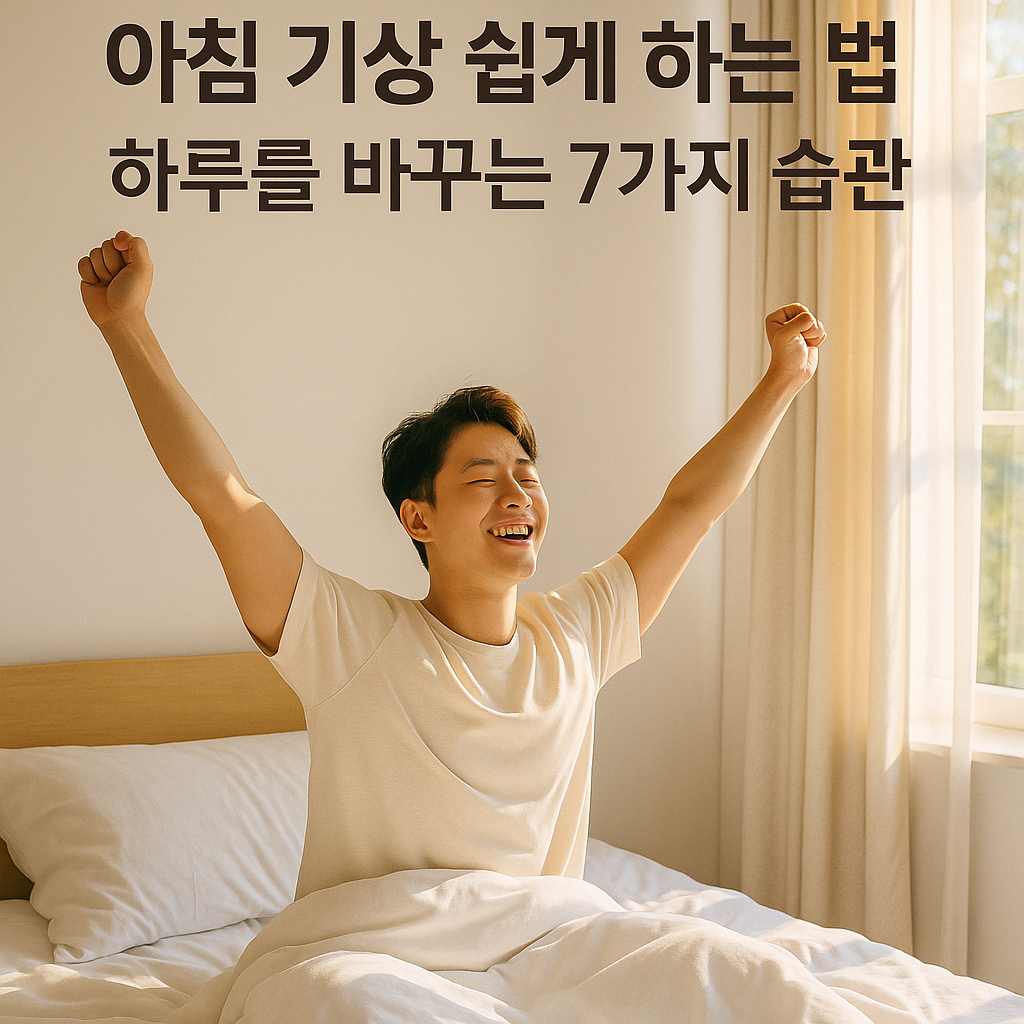 아침 기상 쉽게 하는 법