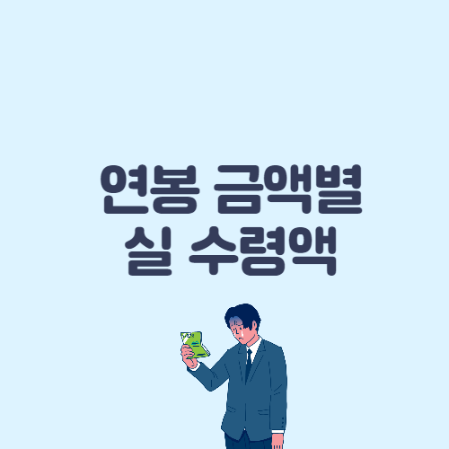 2022년 연봉금액별 실 수령액