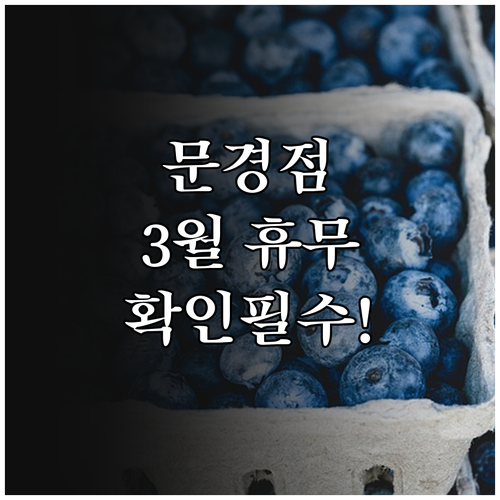 홈플러스 문경점 영업시간과 3월 정기..