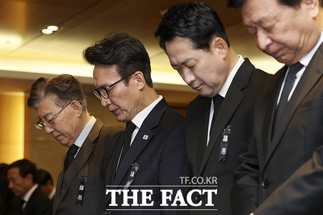 최형우 전 장관 영결식 참석 인사 모습