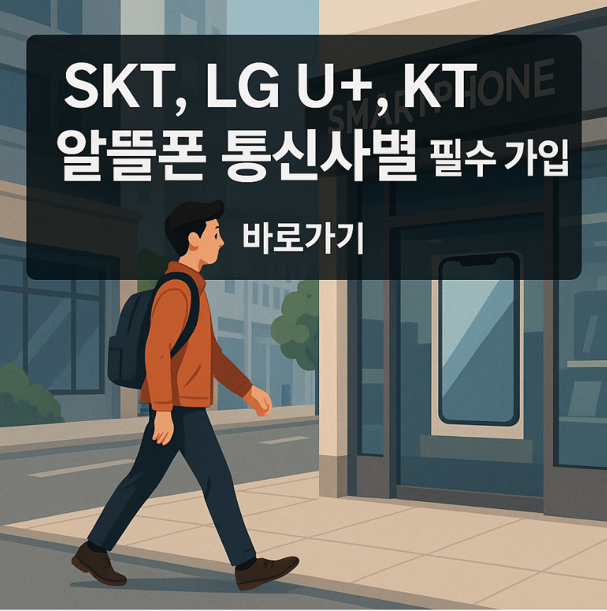 📚 SKT LG U+ KT 알뜰폰ㅣ통신사별 필수 가입 바로가기