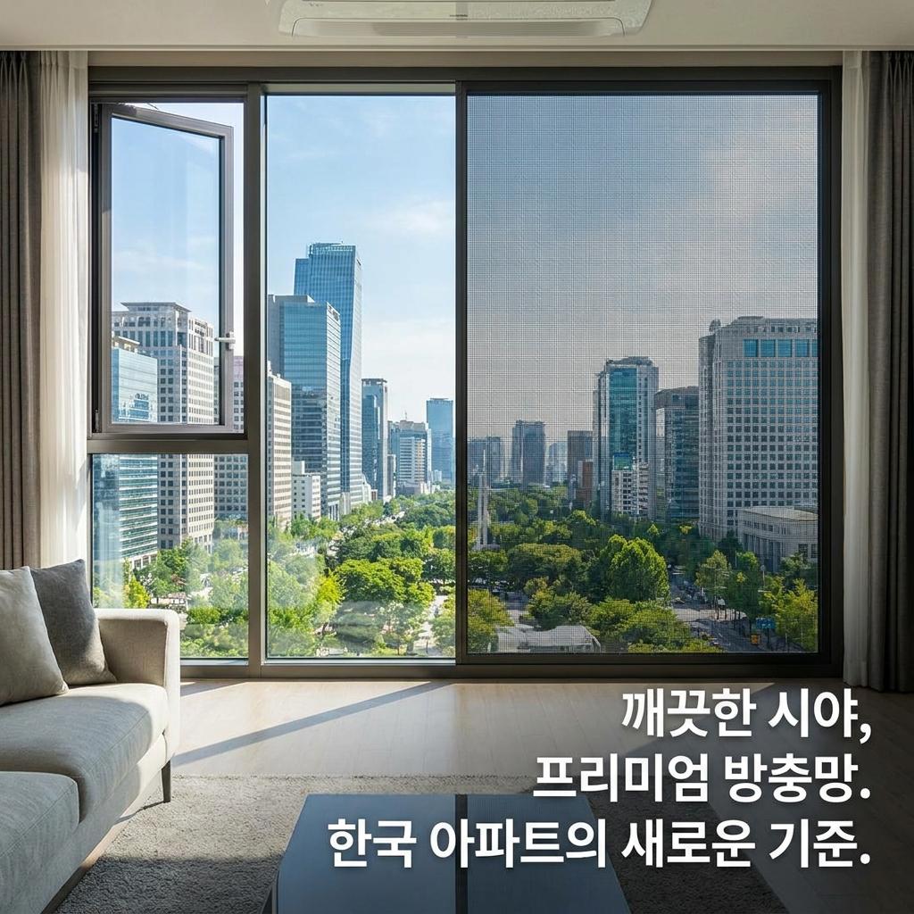 방충망 종류 비교! 아파트 30평대 필수, 화이버글라스 방염 소재로 화재 안전 지키기
