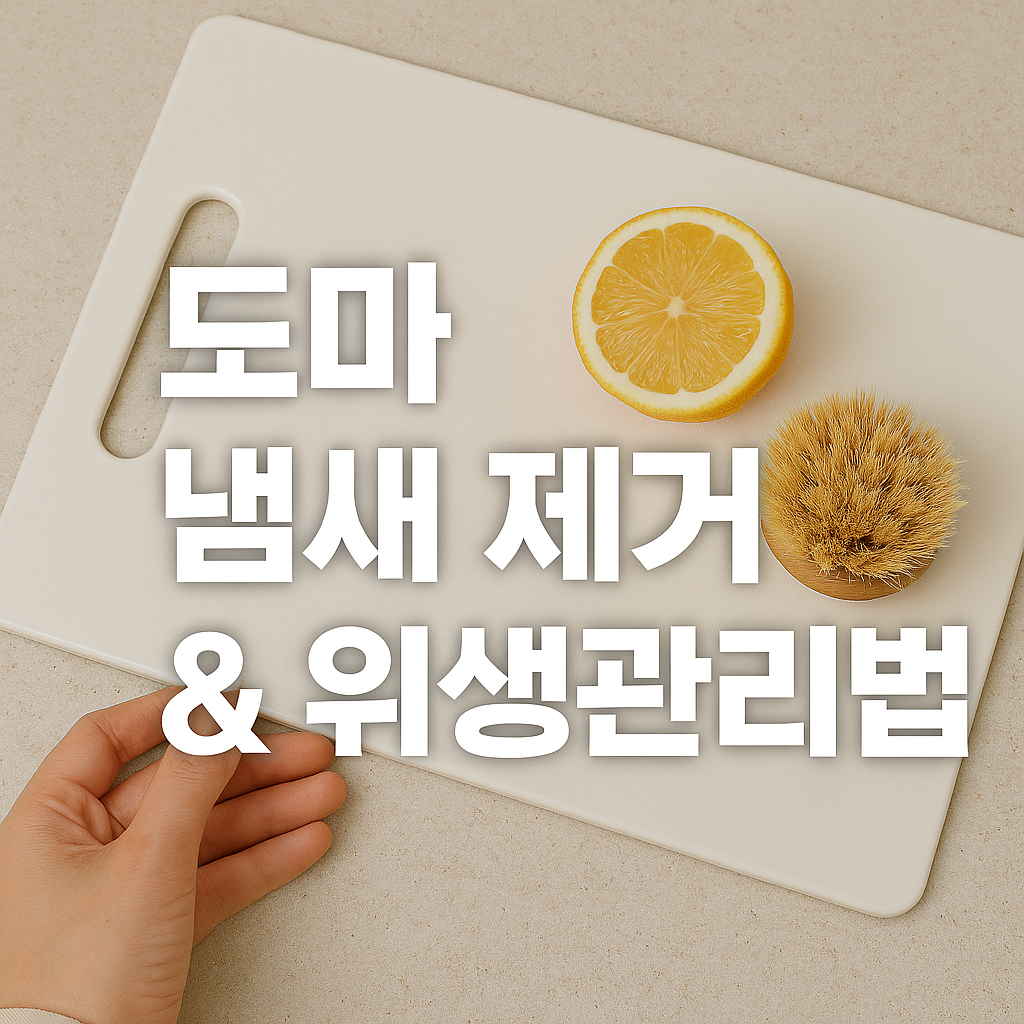 도마냄새제거&amp;위생관리법