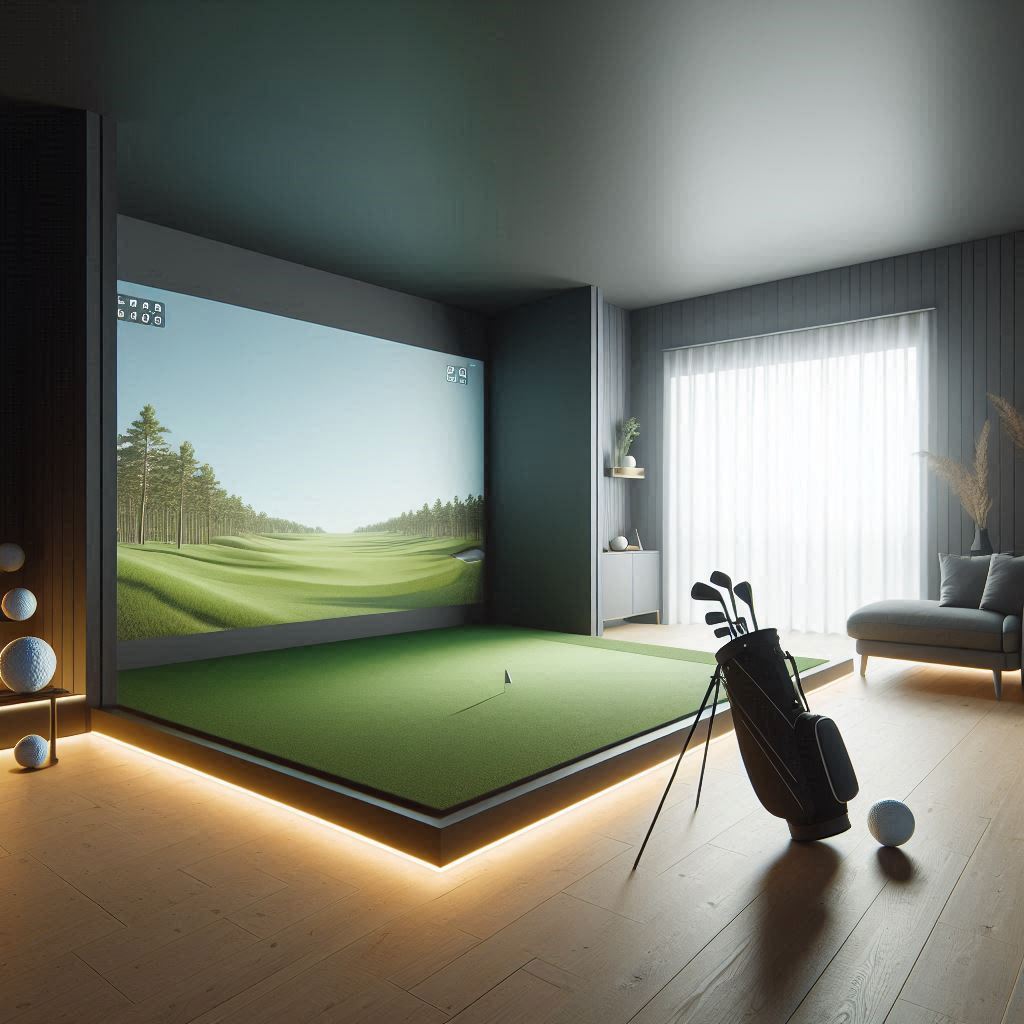 스크린골프장 배경