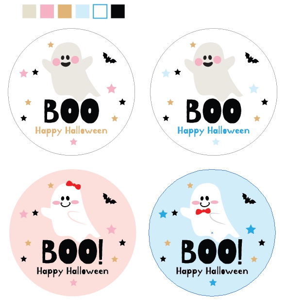 할로윈데이 스티커(할로윈 선물포장)