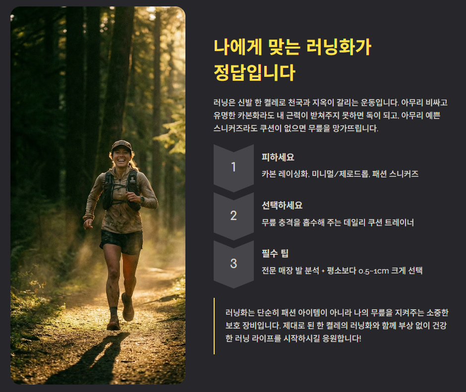 나에게 맞는 러닝화