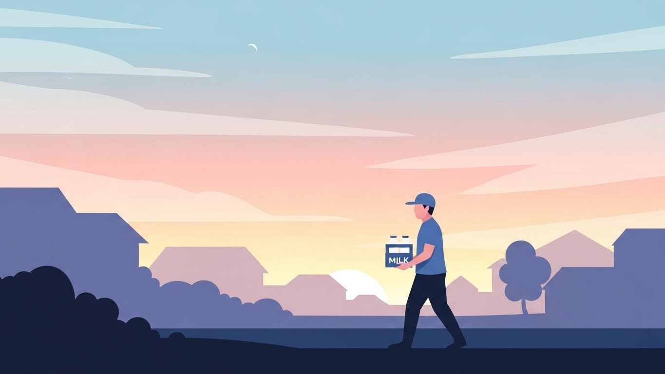 야간 근무를 시작하는 직장인의 모습, 첫 선택이 방향을 만듭니다.