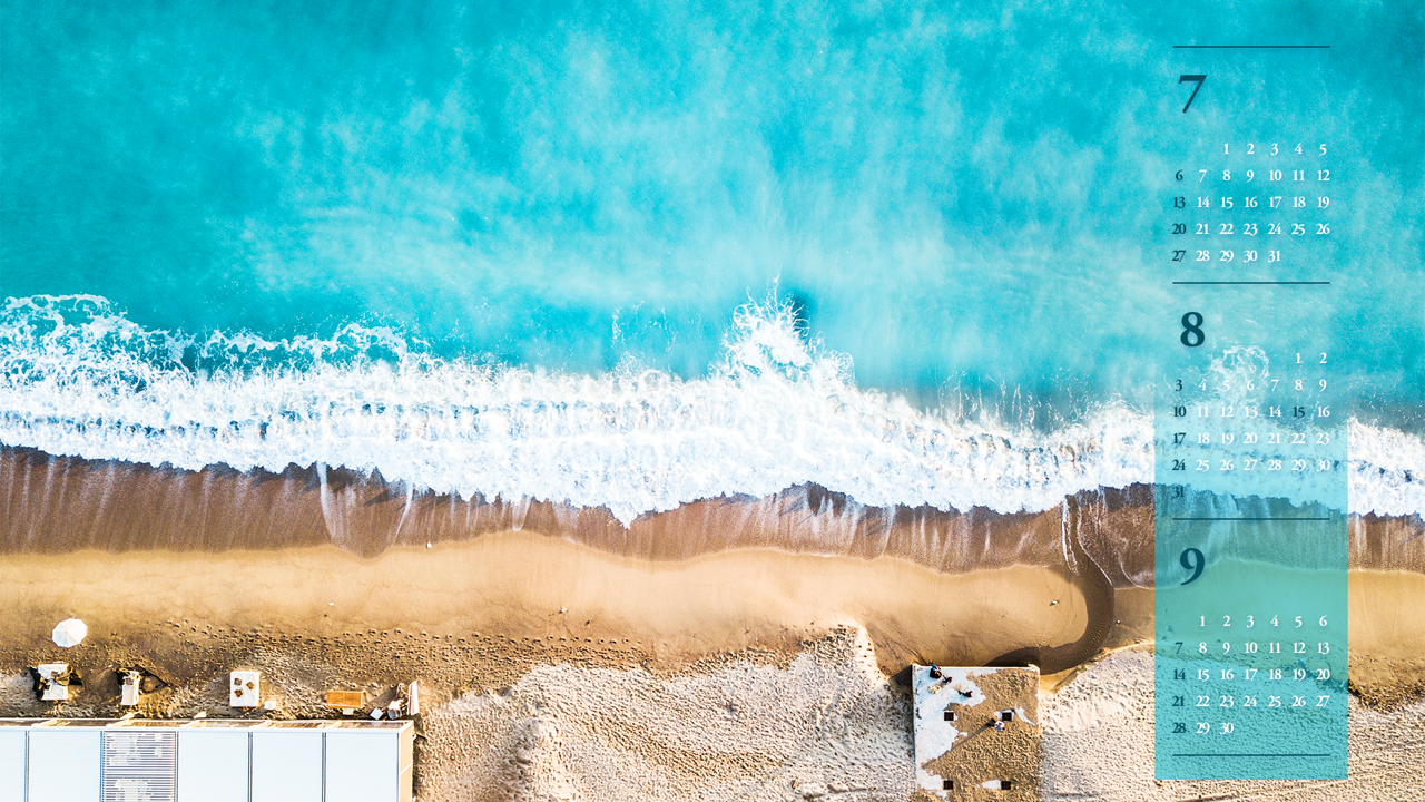 04 해변 B - 2025년8월 노트북배경화면