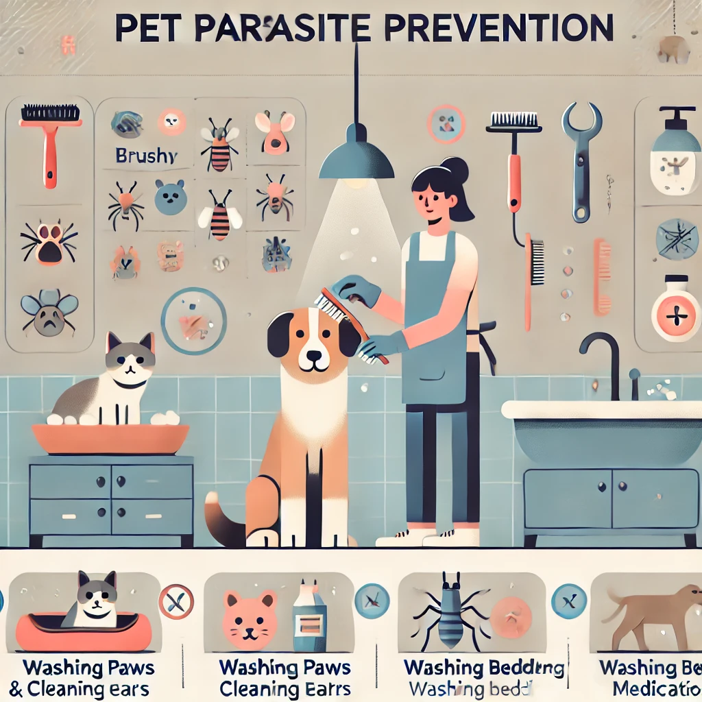 기생충 예방 인포그래픽 이미지