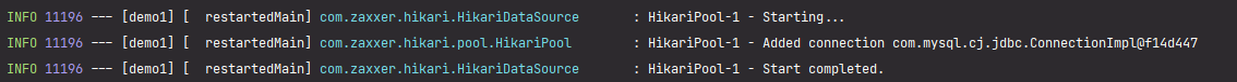 HikariPool 로그 확인
