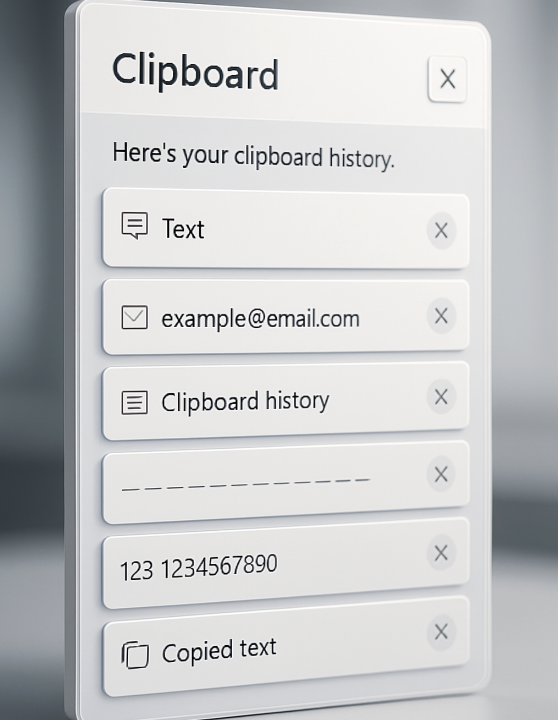 내가 복사했던 모든 것 기억하기 (Win + V)
