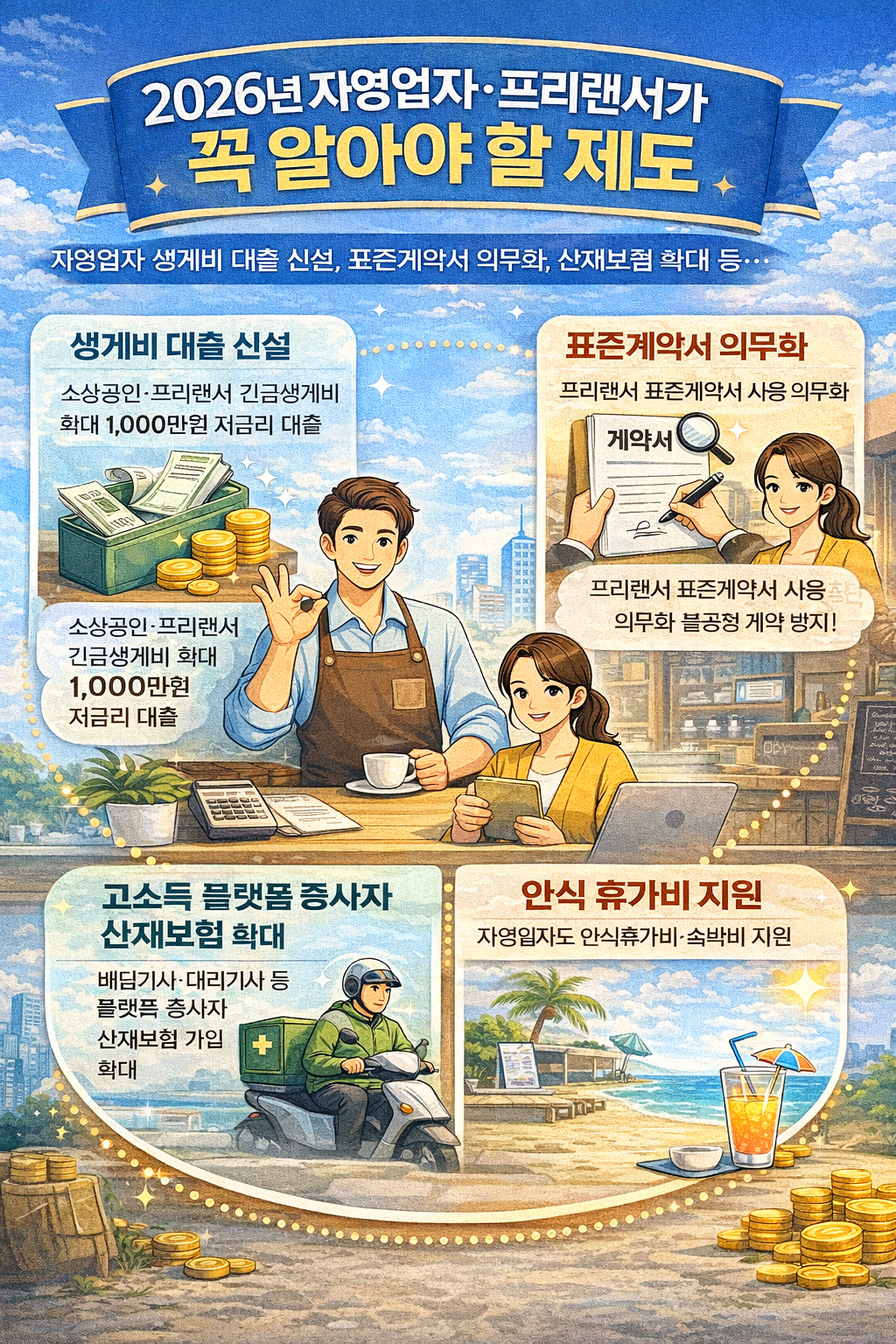 2026년 자영업자·프리랜서가 꼭 알아야 할 제도