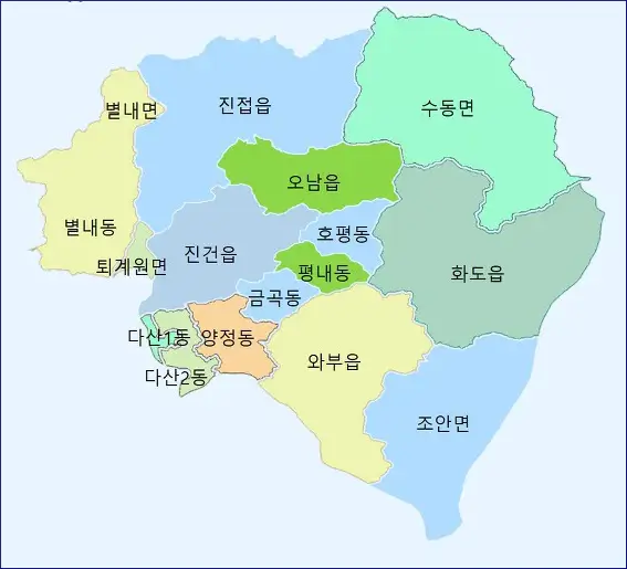 남양주시-행정구역