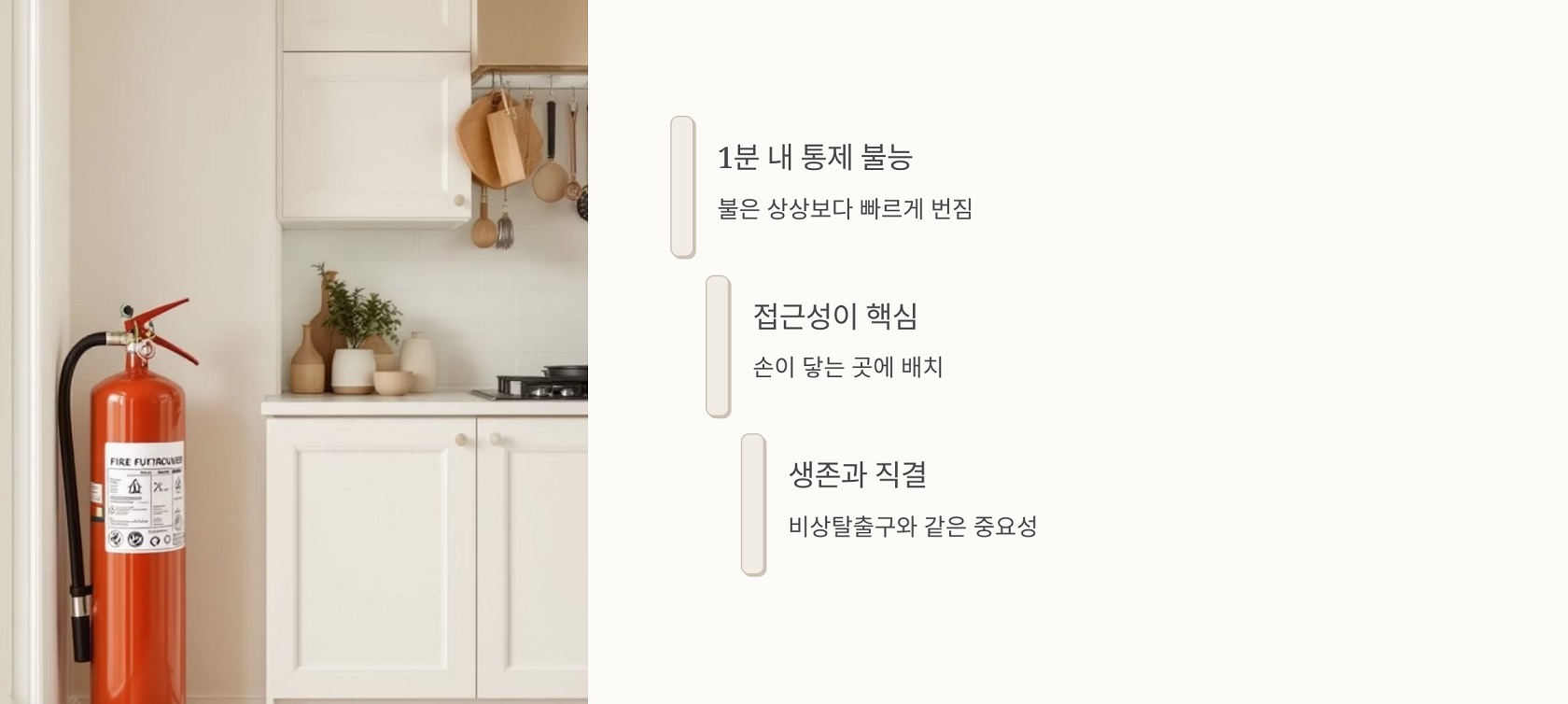 왜 소화기 위치가 중요한가?