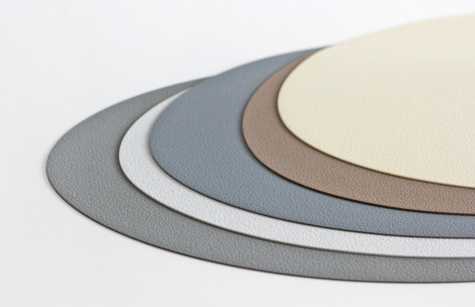 비정형 원형 실리콘 테이블 매트 5가지 색상 