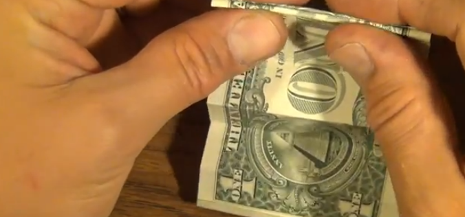 지폐나 달러로 선물 접는과정