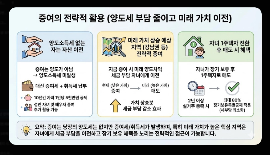 다주택 양도세 중과 폐지 [매도 시점 전략] 2026년 바뀐 세율 및 증여 vs 매도 비교