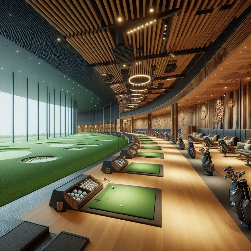 실내골프연습장 배경