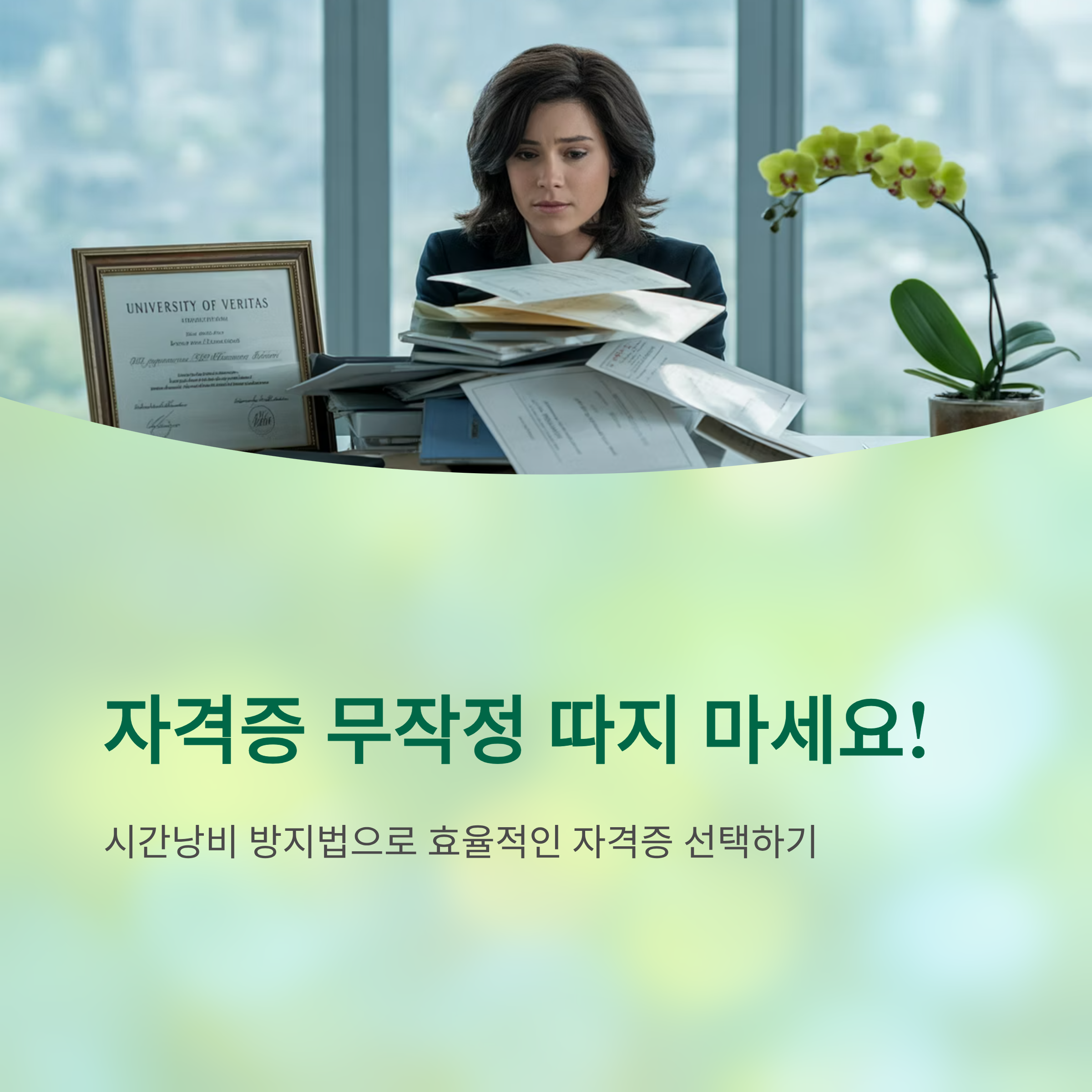 자격증 무작정 따지 마세요! 시간낭비 방지법