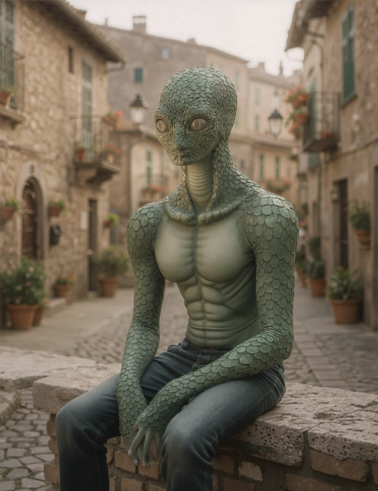 파충류가 진화해 만들어진 인간이 있을까?