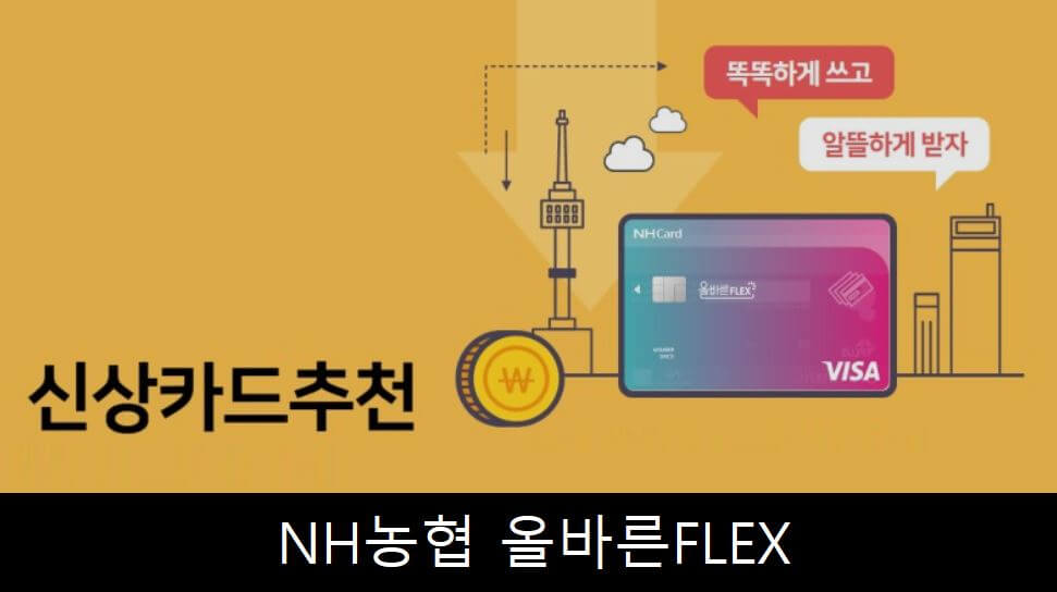 NH농협 올바른FLEX 인기신용카드 할인 혜택