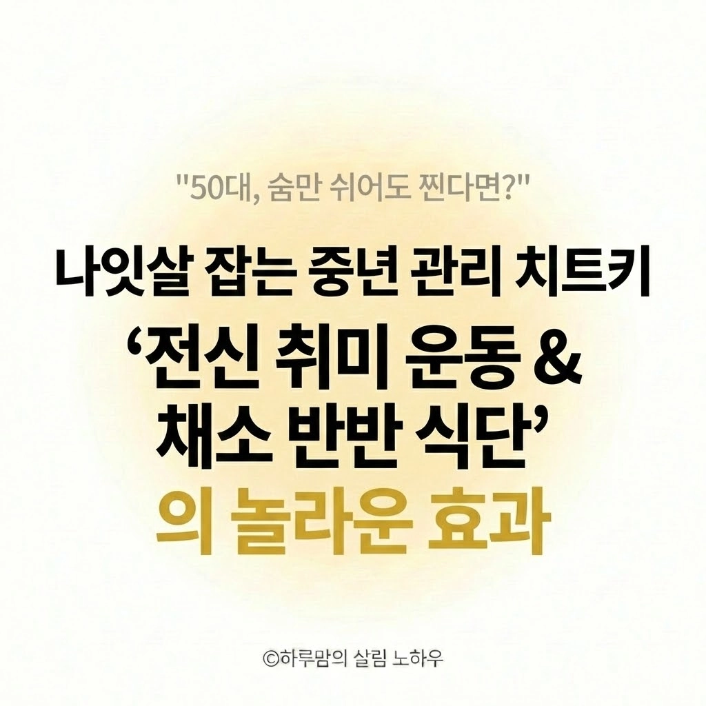 50대 되니 숨만 쉬어도 살찐다 '나잇살' 잡는 중년 관리 치트키 (운동+식단 공식)