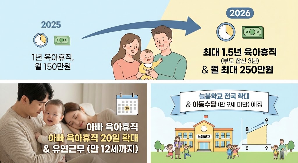 2026년 육아정책, 육아휴직 급여 인상