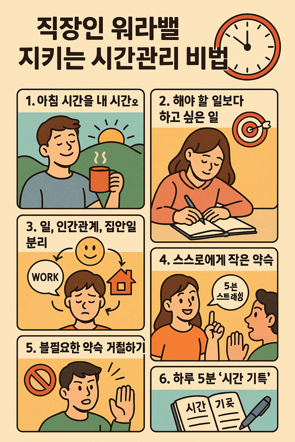 직장인 워라밸 지키는 시간관리 비법