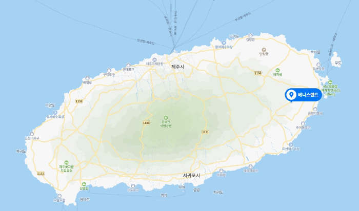 제주도 베니스랜드 지도 위치
