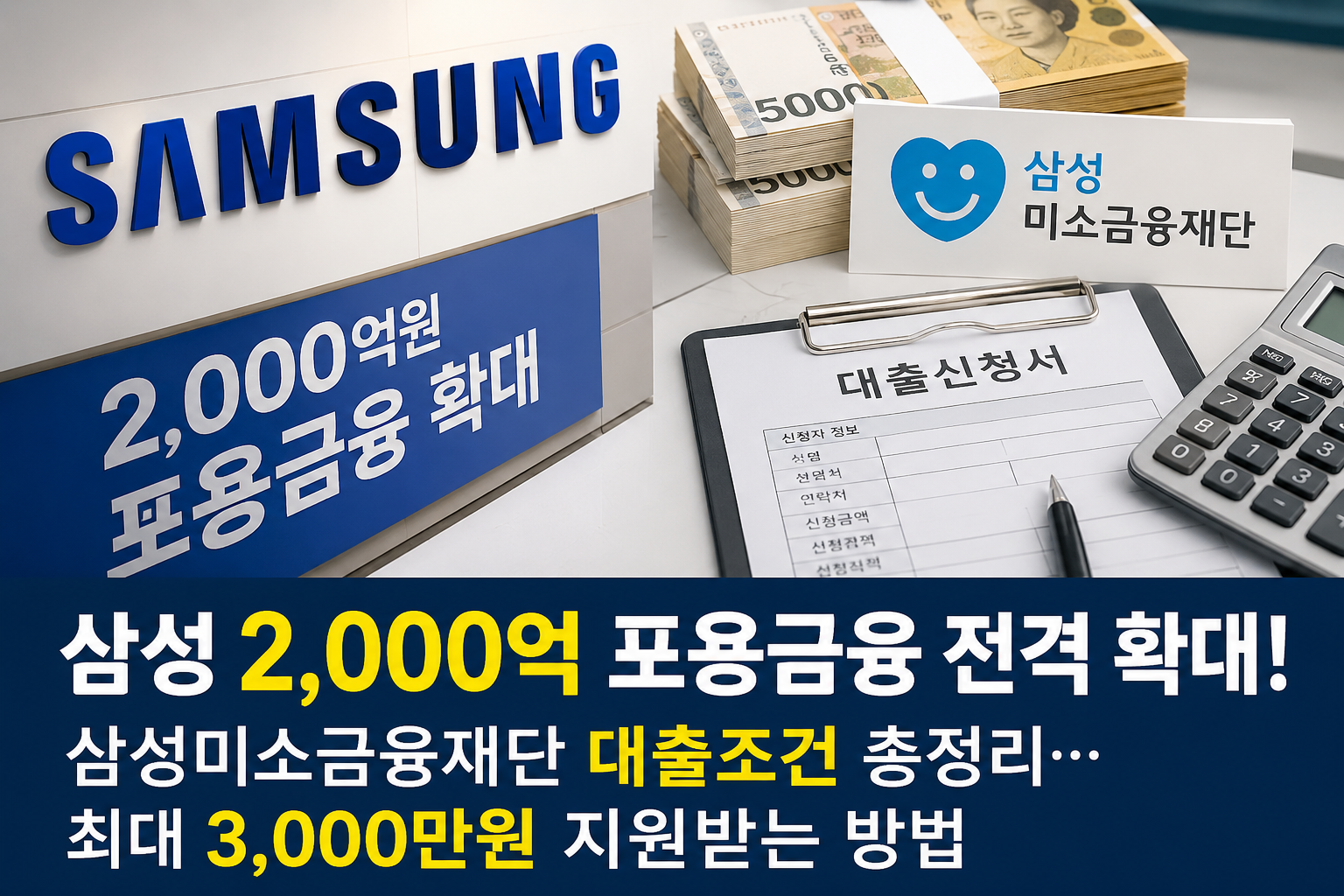 삼성미소금융재단 대출 총정리