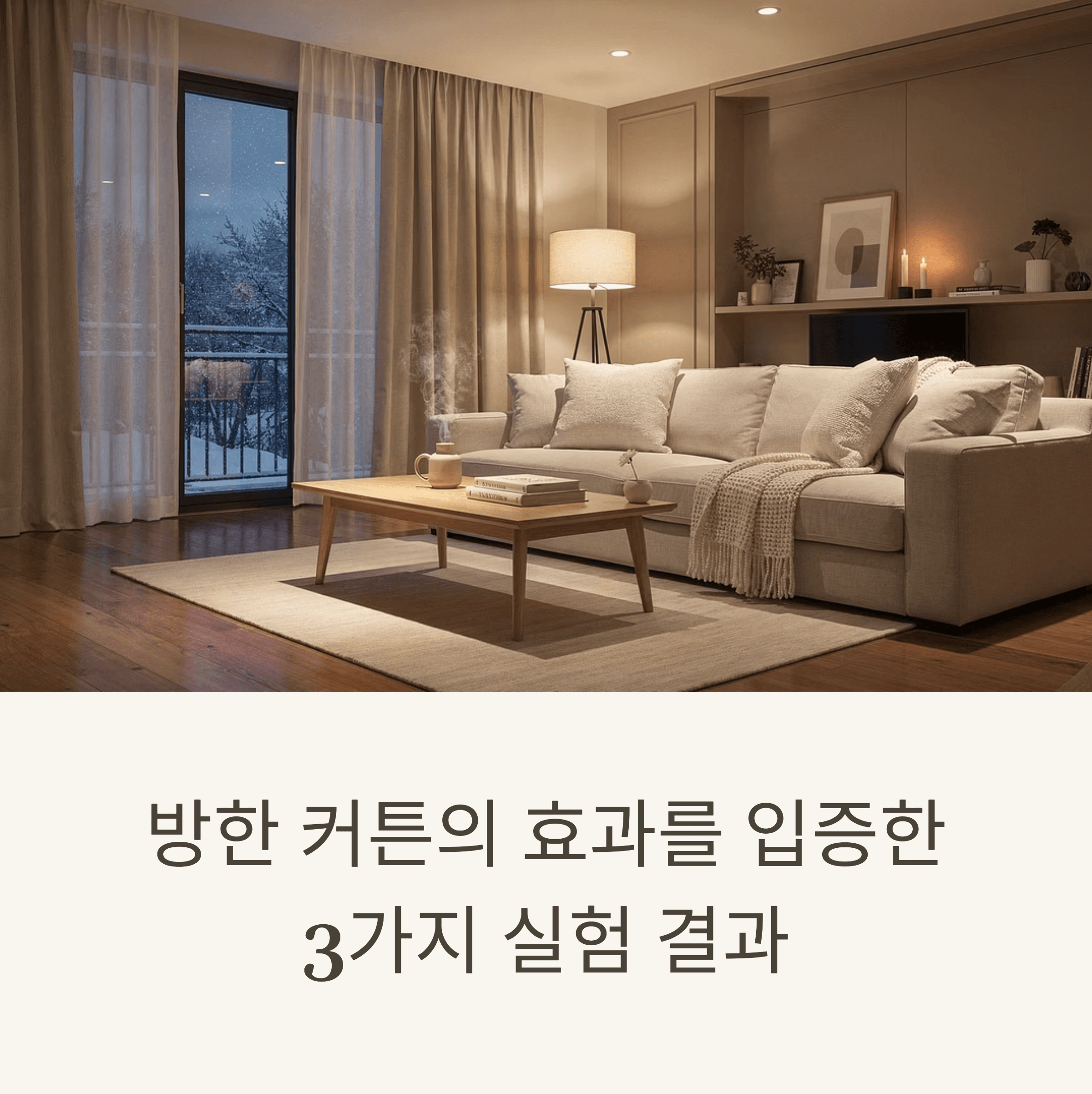 방한 커튼의 효과를 입증한 3가지 실험 결과