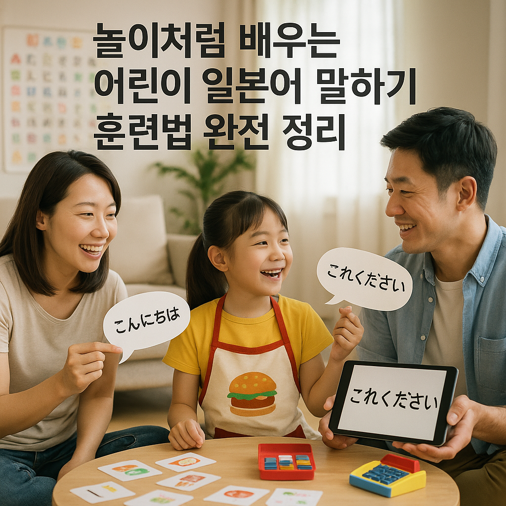 놀이처럼 배우는 어린이 일본어 말하기 훈련법 완전 정리