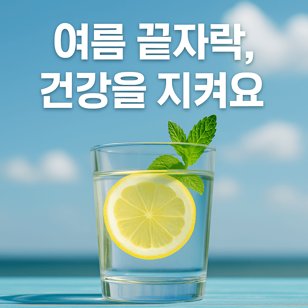 여름 건강지킹이 항산화 레몬수로 건강을 지켜요
