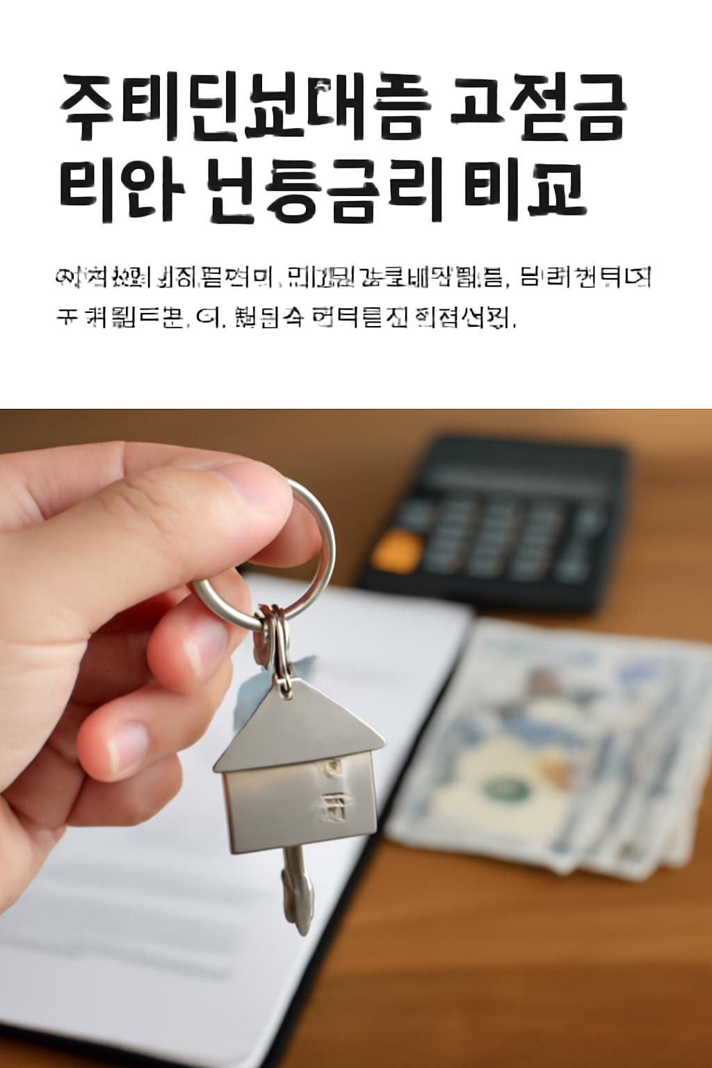 주택담보대출 고정금리 변동금리