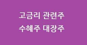 고금리 관련주