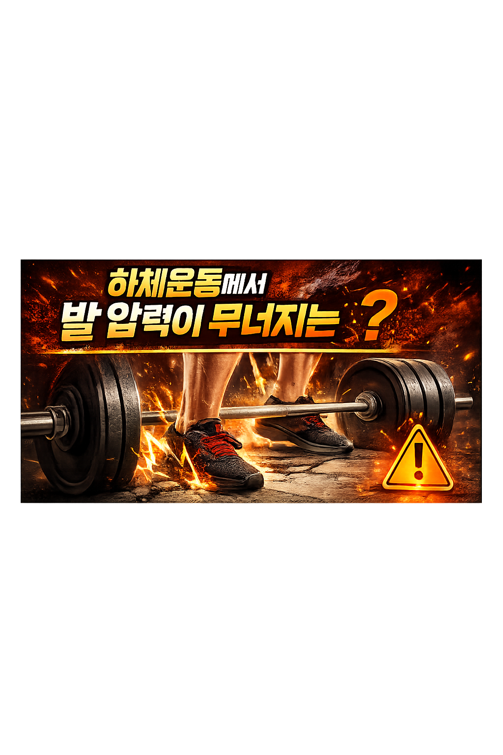 하체운동에서 발 압력이 무너지는 이유는