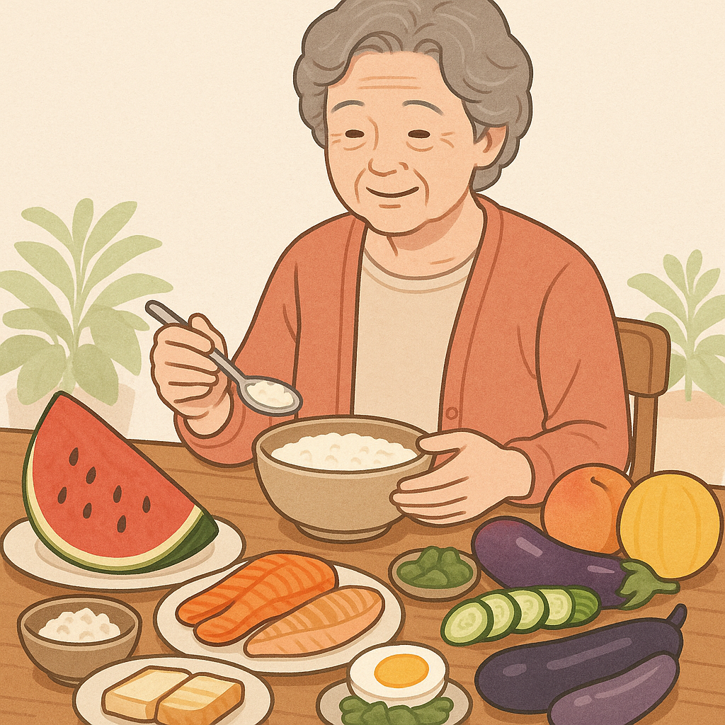 노령자 밥상이미지